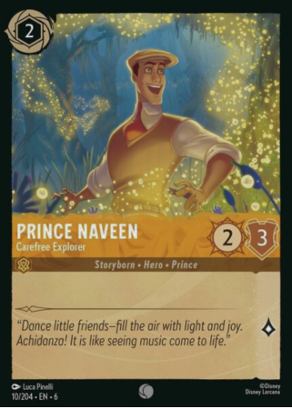 010/204 - Prince Naveen - Carefree Explorer - Cold Foil - Azurite Sea