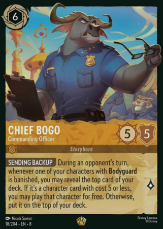 018/204 - Chief Bogo – Commanding Officer - Cold Foil - Reign of Jafar