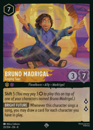 020/204 - Bruno Madrigal - Singing Seer - Cold Foil - Reign of Jafar