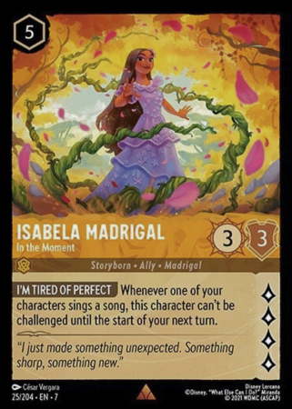 025/204 - Isabela Madrigal - In the Moment - Cold Foil - Archazia's Island