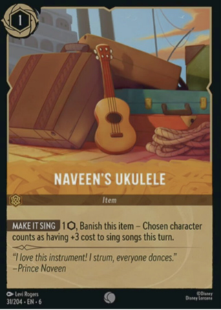 031/204 - Naveen's Ukulele - Cold Foil - Azurite Sea