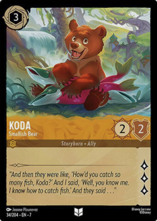 034/204 - Koda - Smallish Bear - Cold Foil - Archazia's Island