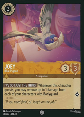 036/204 - Joey – Blue Pigeon - Cold Foil - Reign of Jafar