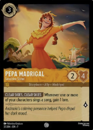 037/204 - Pepa Madrigal - Sensitive Sister - Cold Foil - Archazia's Island