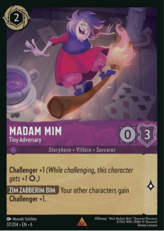 037/204 - Madam Mim - Tiny Adversary - Cold Foil - Azurite Sea