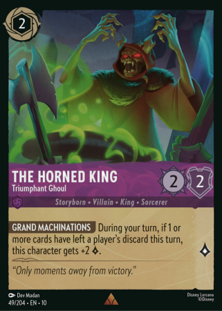 049/204 - The Horned King - Triumphant Ghoul - Cold Foil - Whisper in the Wind