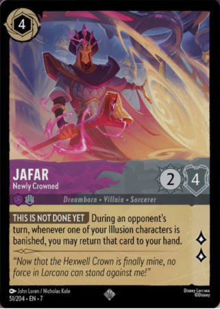 051/204 - Jafar - Newly Crowned - Cold Foil - Archazia's Island