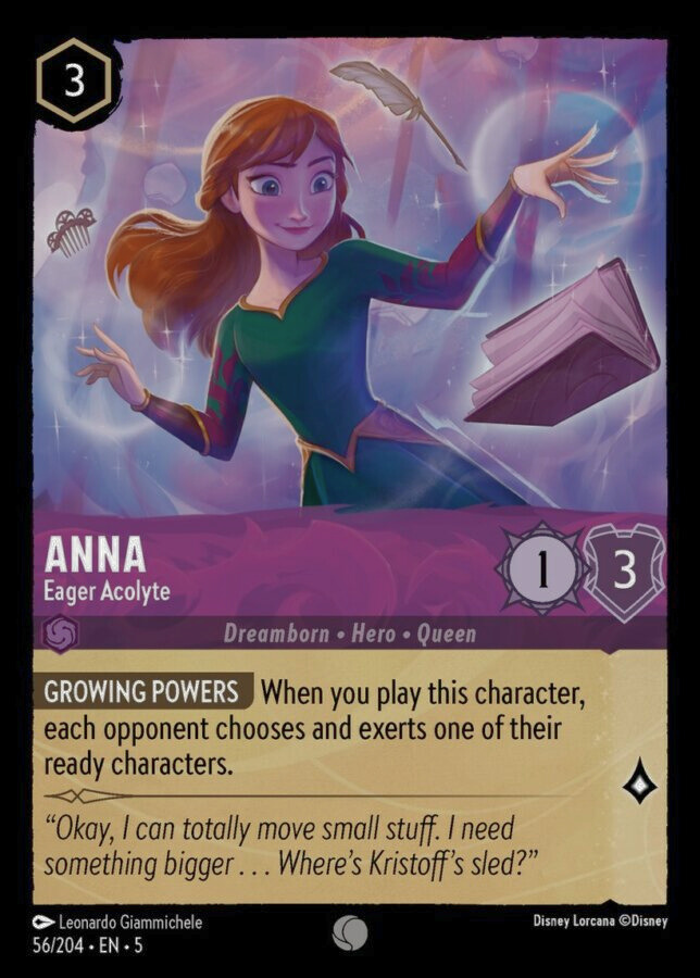 056/204 - Anna - Eager Acolyte - Cold Foil - Shimmering Skies