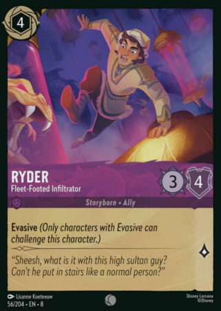 056/204 - Ryder – Fleet-Footed Infiltrator - Cold Foil - Reign of Jafar