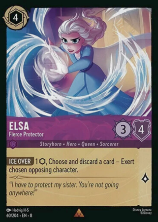 060/204 - Elsa – Fierce Protector - Cold Foil - Reign of Jafar