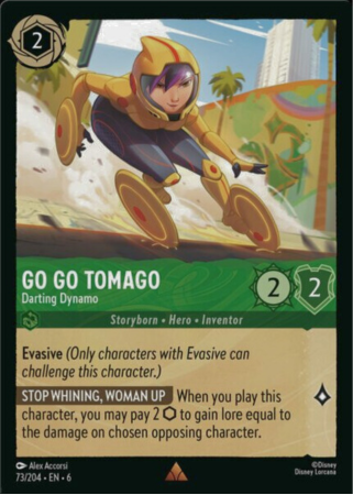 073/204 - Go Go Tomago - Darting Dynamo - Cold Foil - Azurite Sea