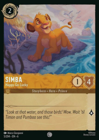 005/204 - Simba - Happy-Go-Lucky - Cold Foil - Azurite Sea