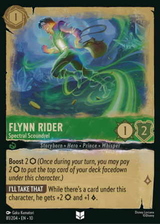 081/204 - Flynn Rider - Spectral Scoundrel - Cold Foil - Whisper in the Wind