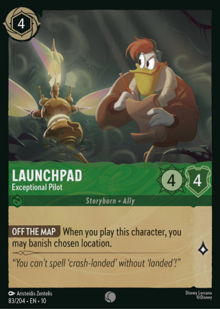 083/204 - Launchpad - Exceptional Pilot - Cold Foil - Whisper in the Wind