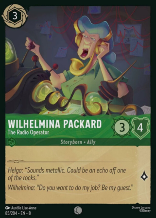 085/204 - Wilhelmina Packard – The Radio Operator - Cold Foil - Reign of Jafar