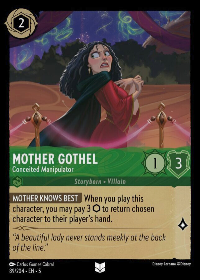 089/204 - Mother Gothel - Conceited Manipulator - Cold Foil - Shimmering Skies