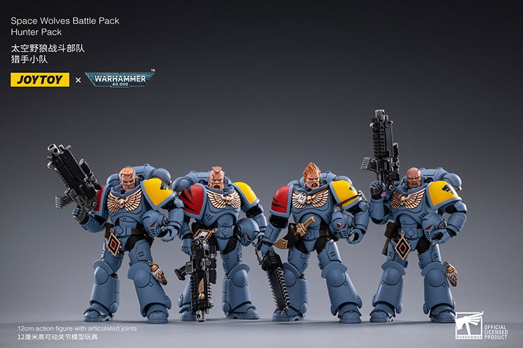 Warhammer Collectibles: 1/18 Scale Space Wolves Battle Hunter Pack