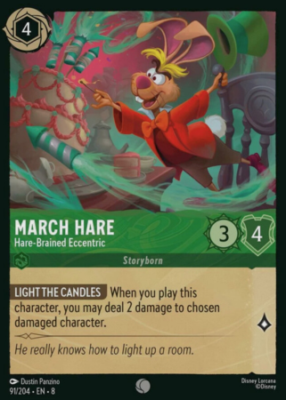 091/204 - March Hare – Hare-Brained Eccentric - Cold Foil - Reign of Jafar