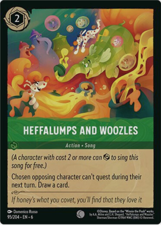 095/204 - Heffalumps and Woozles - Cold Foil - Azurite Sea
