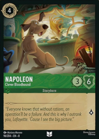 096/204 - Napoleon – Clever Bloodhound - Cold Foil - Reign of Jafar