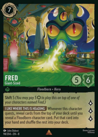 098/204 - Fred – Giant-Sized - Cold Foil - Reign of Jafar