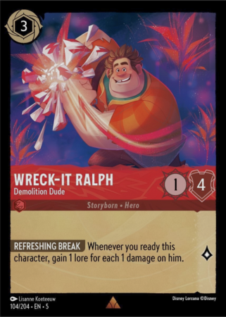 104/204 - Wreck-It Ralph – Demolition Dude - Cold Foil - Shimmering Skies
