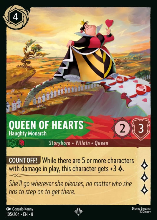 105/204 - Queen of Hearts – Haughty Monarch - Reign of Jafar