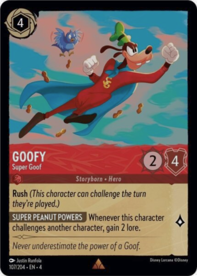 107/204 - Goofy - Super Goof - Cold Foil - Ursula's Return