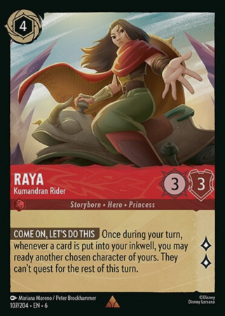 107/204 - Raya - Kumandran Rider - Cold Foil - Azurite Sea