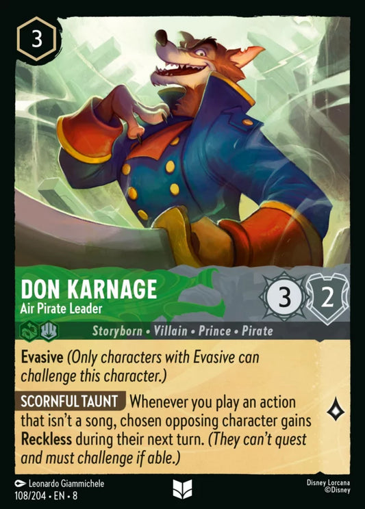 108/204 - Don Karnage – Air Pirate Leader - Reign of Jafar
