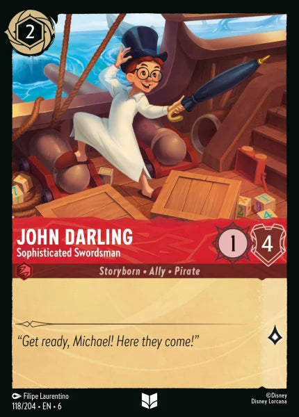 118/204 - John Darling - Sophisticated Swordsman - Azurite Sea