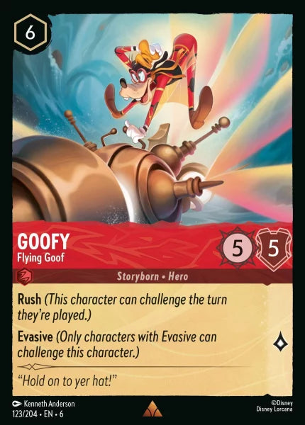 123/204 - Goofy - Flying Goof - Azurite Sea