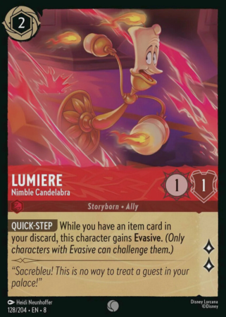128/204 - Lumiere – Nimble Candelabra - Cold Foil - Reign of Jafar