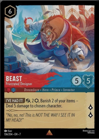136/204 - Beast - Frustrated Designer - Cold Foil - Archazia's Island