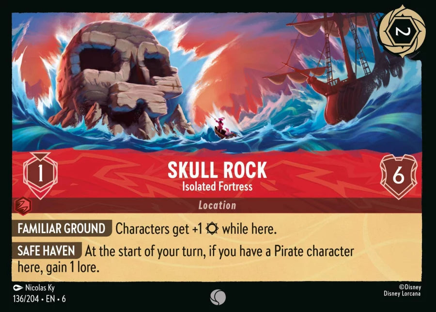 136/204 - Skull Rock - Isolated Fortress - Azurite Sea