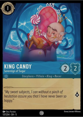137/204 - King Candy - Sovereign of Sugar - Cold Foil - Shimmering Skies