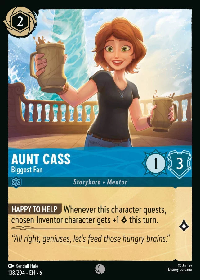 138/204 - Aunt Cass - Biggest Fan - Azurite Sea