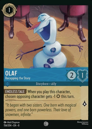 156/204 - Olaf – Recapping the Story - Cold Foil - Reign of Jafar