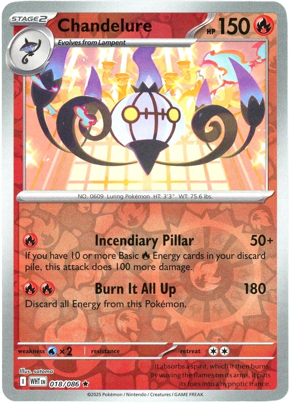 018/086 - Chandelure RH - White Flare
