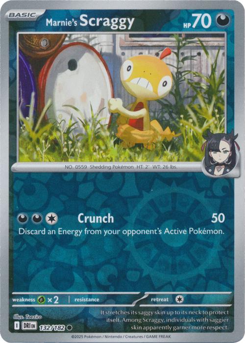 132/182 - Marnie's Scraggy RH - Destined Rivals