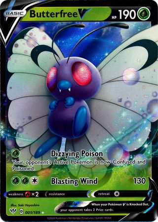 001/189 - Butterfree V - Darkness Ablaze