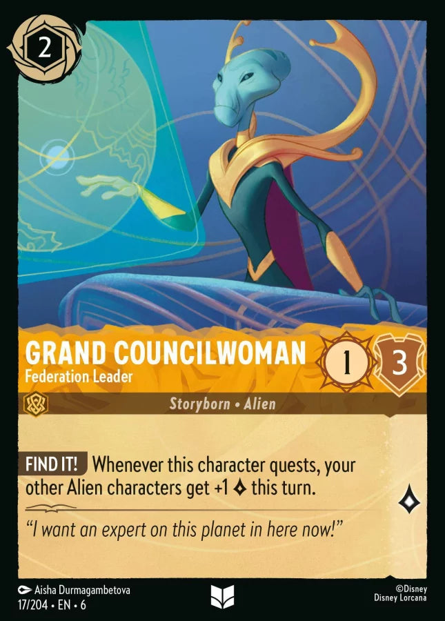 017/204 - Grand Councilwoman - Federation Leader - Azurite Sea