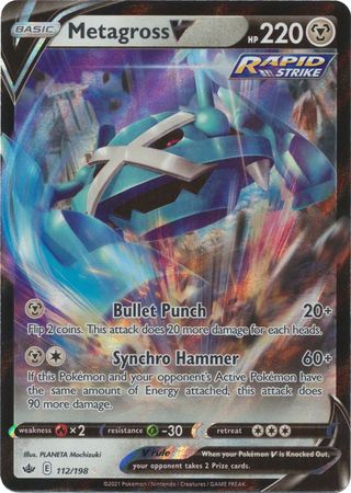 112/198 - Metagross V - Chilling Reign