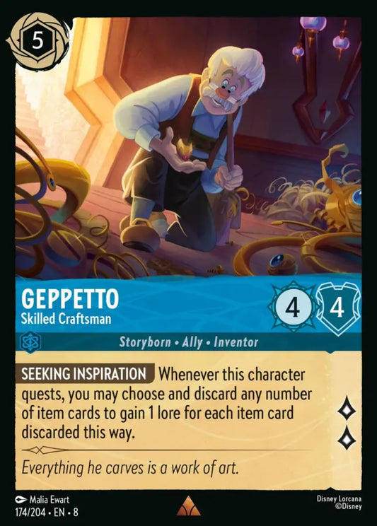 174/204 - Geppetto – Skilled Craftsman - Reign of Jafar