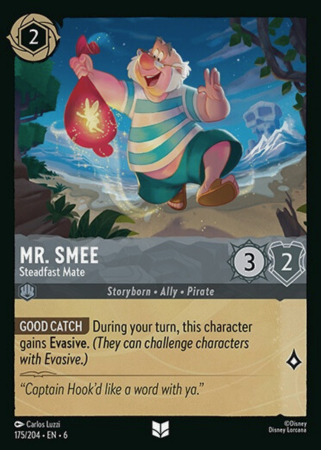 175/204 - Mr. Smee - Steadfast Mate - Cold Foil - Azurite Sea