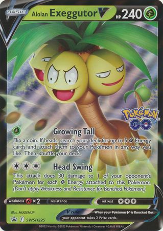 SWSH225 - Alolan Exeggutor V - Black Star Promo