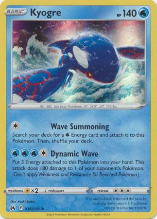 036/159 - Kyogre - Crown Zenith