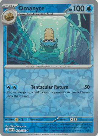 138/165 - Omanyte RH - Pokemon 151
