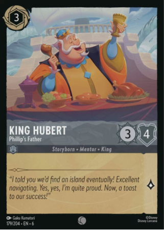 179/204 - King Hubert - Phillip’s Father - Cold Foil - Azurite Sea