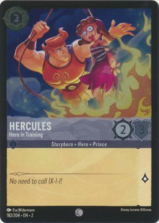 182/204 - Hercules - Hero in Training - Cold Foil - Rise of the Floodborn